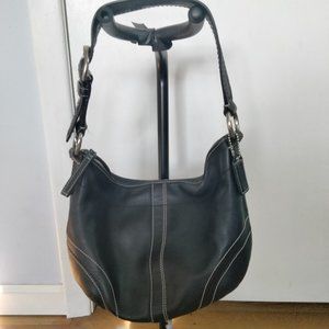 Black Leather Coach Bag